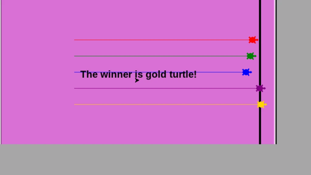 Python Turtle Race Game
